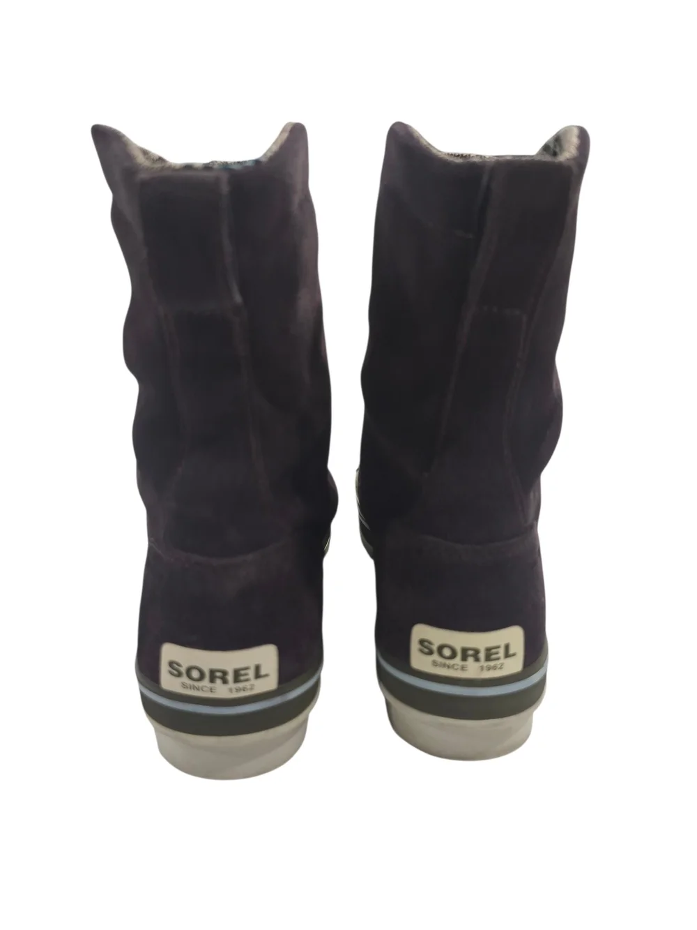 SOREL Tivoli Camp Women's Waterproof Lace-Up Duck Boots in Deep Plum Size 7.5